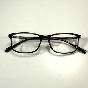 JINS‎ U120A Eyeglasses Frames CCF-14A 54-17-151 Gray Rectangle Unisex Full Rim